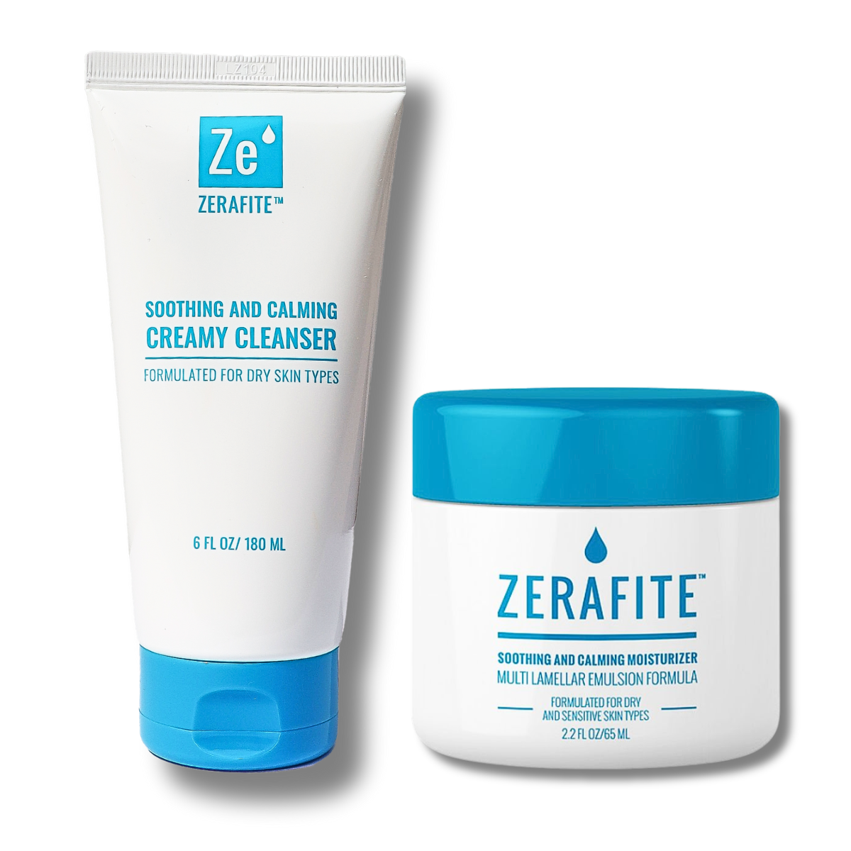 Zerafite Soothing & Calming Creamy Cleanser & Moisturizer Bundle