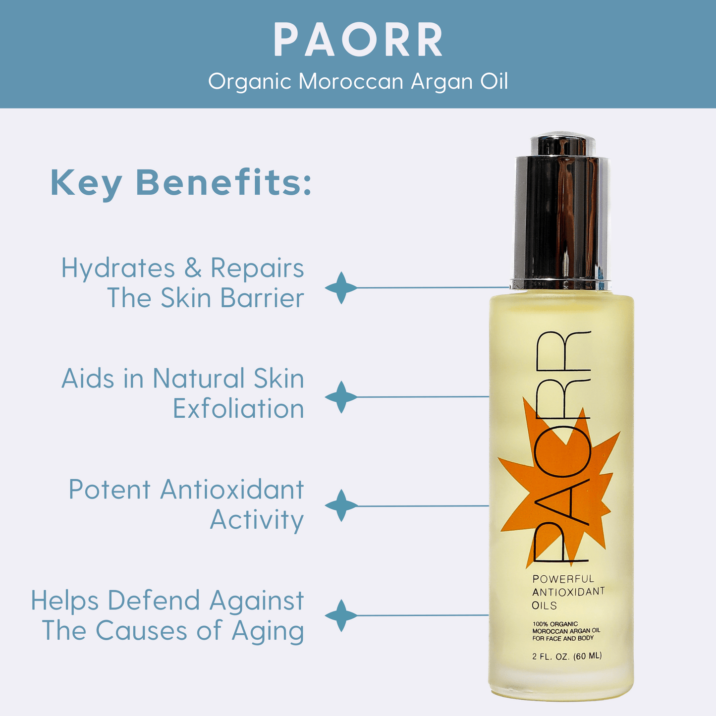 PAORR Organic Moroccan Argan Oil Key benefits