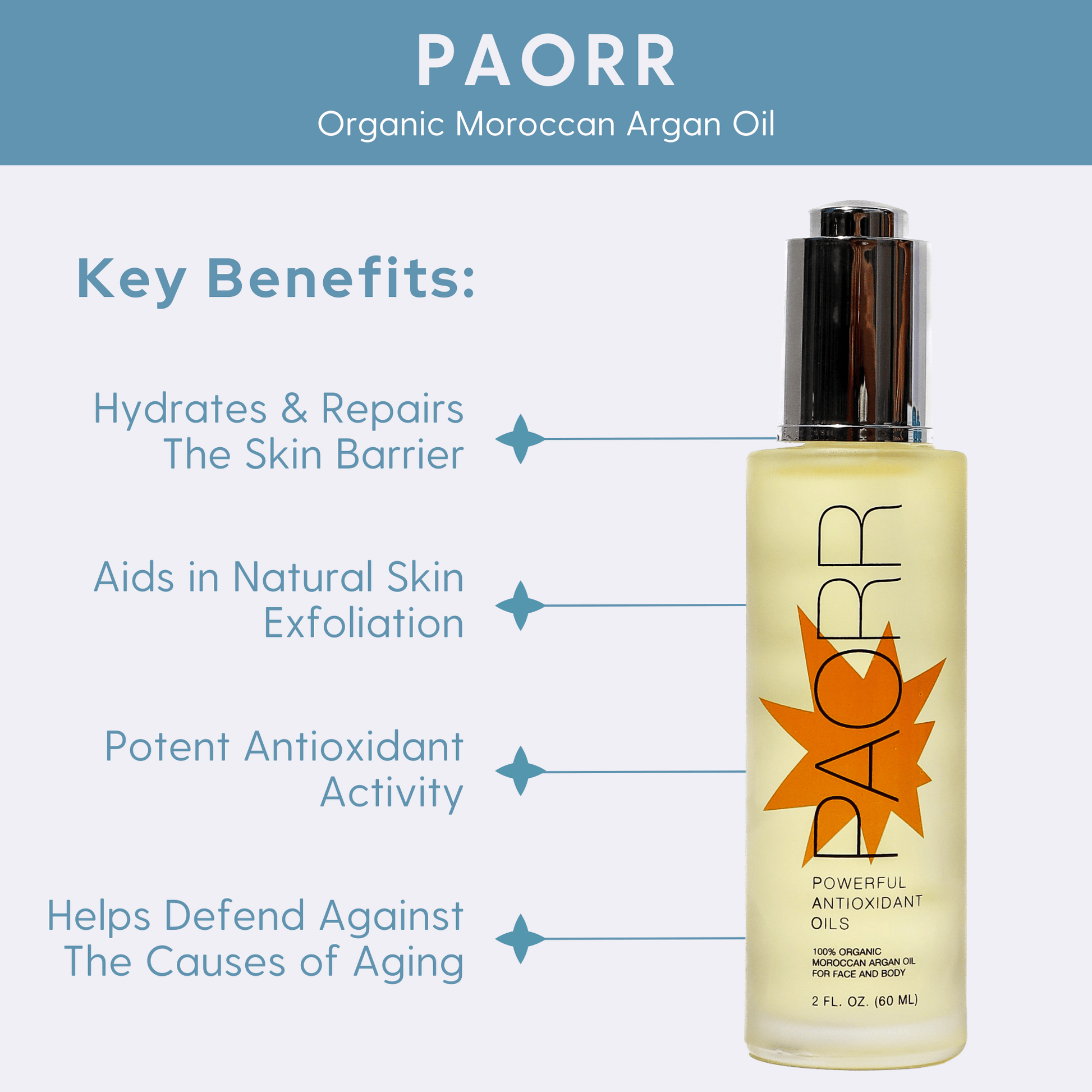 PAORR Organic Moroccan Argan Oil Key benefits