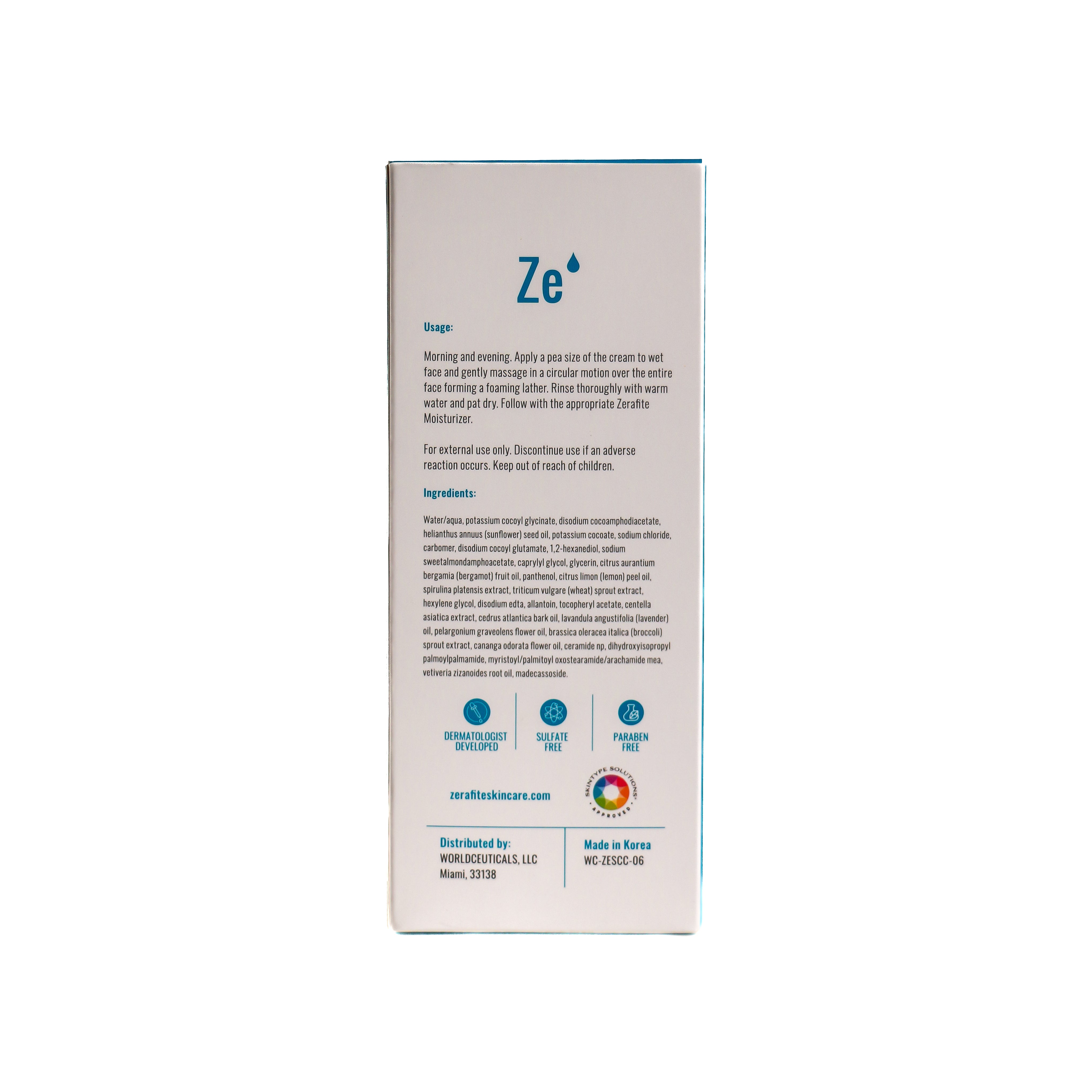 Zerafite Soothing & Calming Creamy Cleanser | Sensitive Skin Face Wash