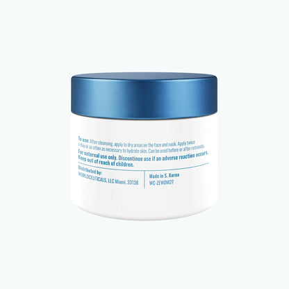Back label of the 2.7 oz Zerafite Wrinkle Defense Barrier Cream, listing directions for use and caution text.